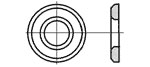 podkładki okrągłe do połączeń sprężanych HV